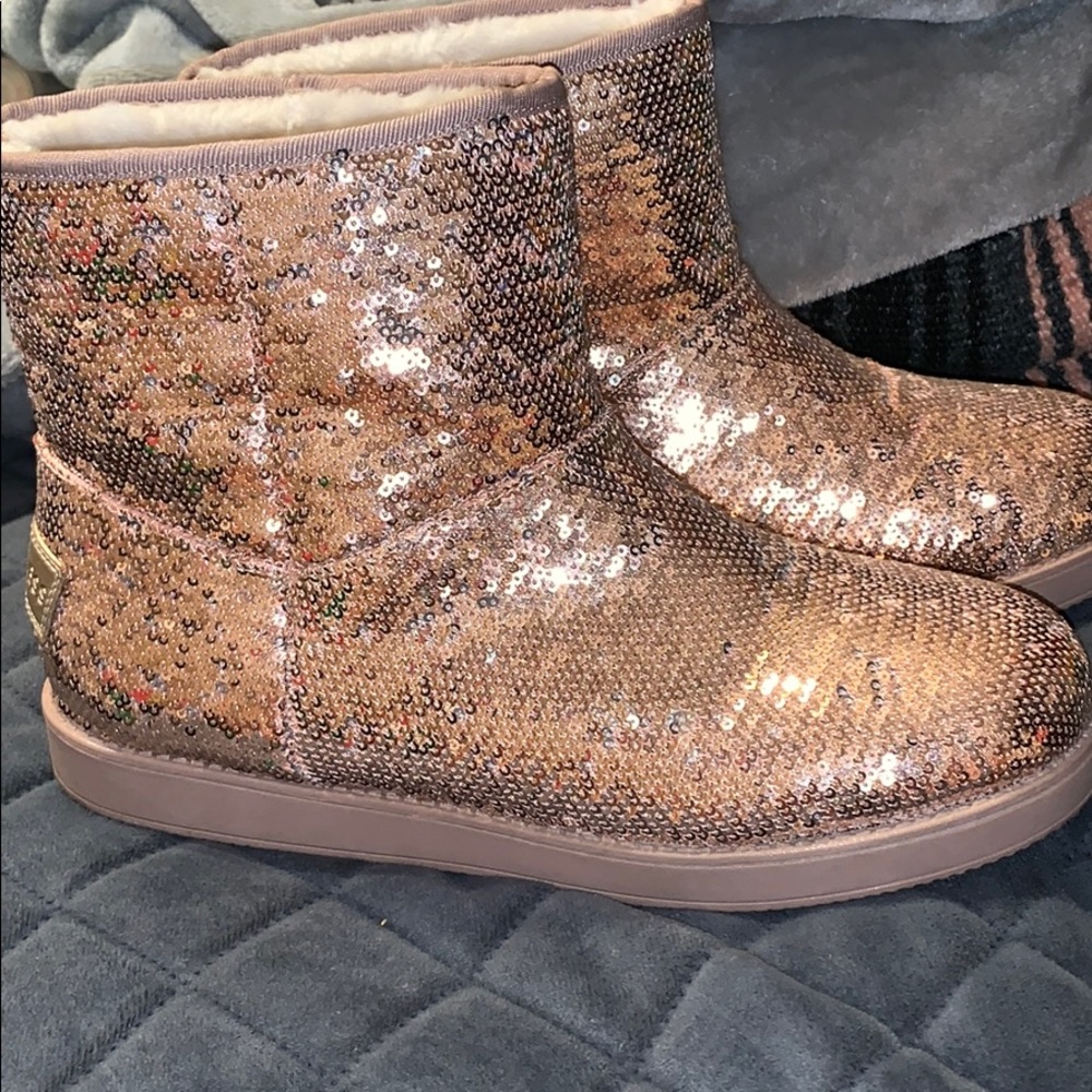 Sequin boots
